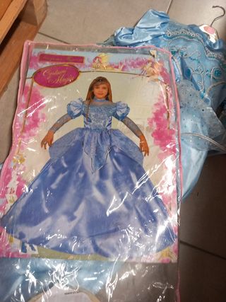 Abito carnevale principessa azzurro