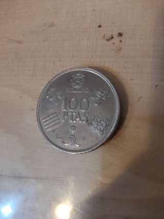 Moneda 100 pesetas 1980 mundial FIFA 82