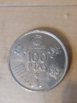 Moneda 100 pesetas 1980 mundial FIFA 82