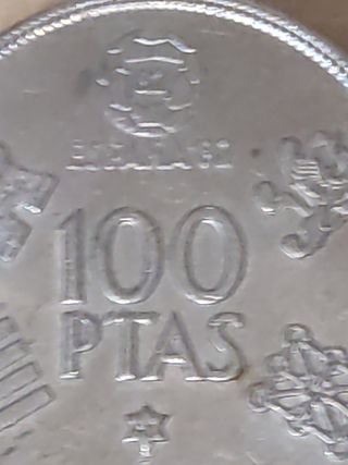 Moneda 100 pesetas 1980 mundial FIFA 82