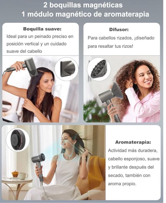 Secador de pelo iónico