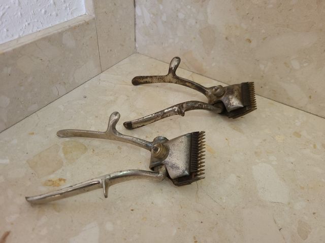 Máquinas para cortar cabellos antiguas