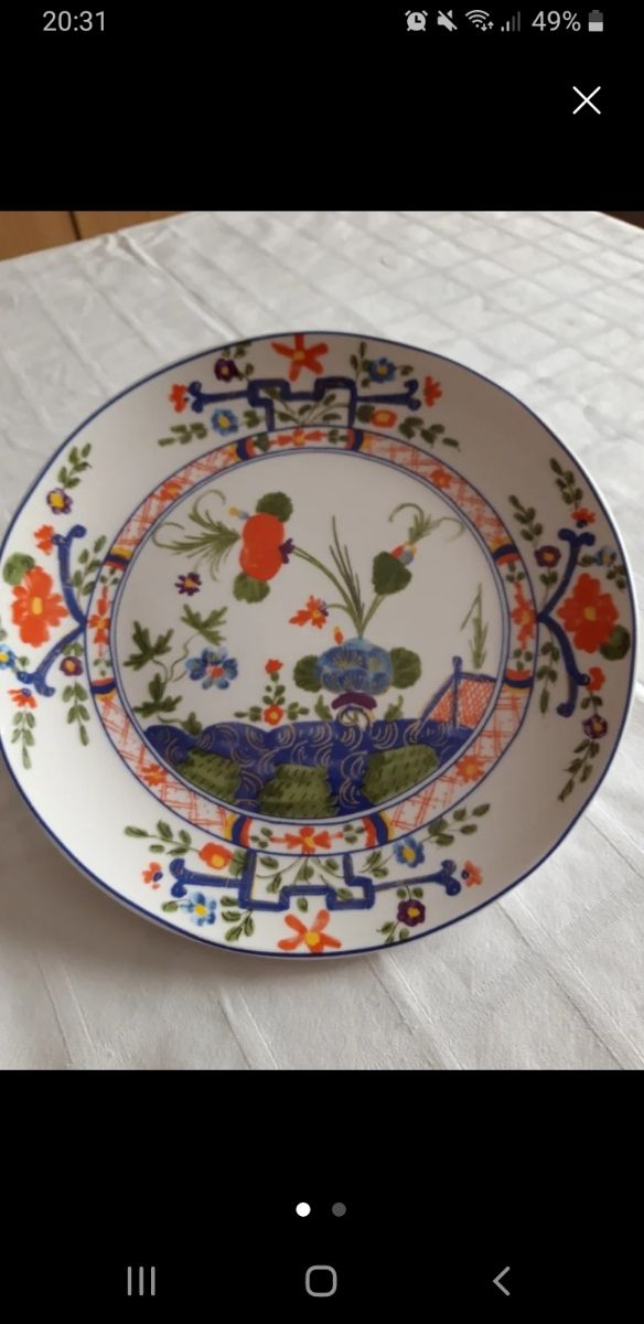 Piatto  da cotlezione stile "Faenza"