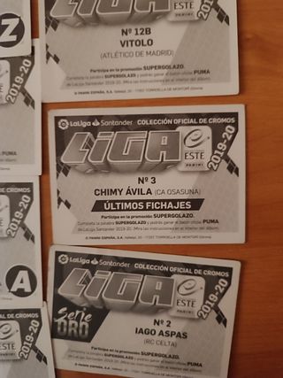 Cromos liga 2019-20 Panini