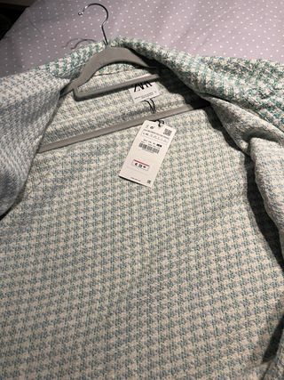 Chaqueta pata de gallo zara xl