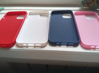 Fundas iPhone 12 pro y pro max silicona 4 colores