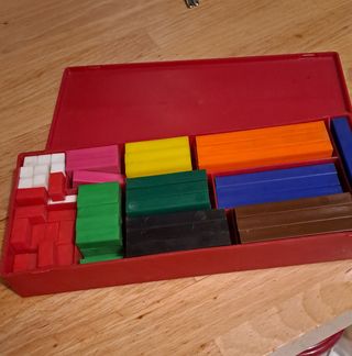 Regoli colorati in plastica vintage