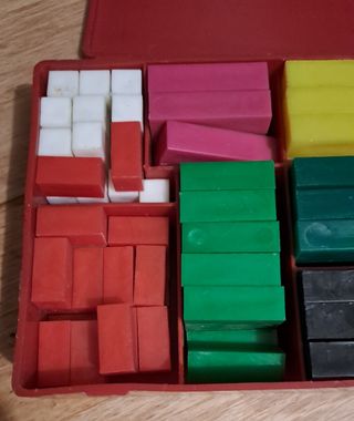 Regoli colorati in plastica vintage