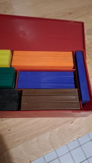 Regoli colorati in plastica vintage