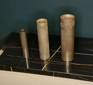 Tris di vasi placcato argento Cassetti Firenze