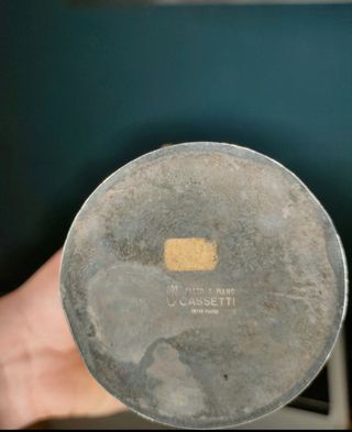 Tris di vasi placcato argento Cassetti Firenze