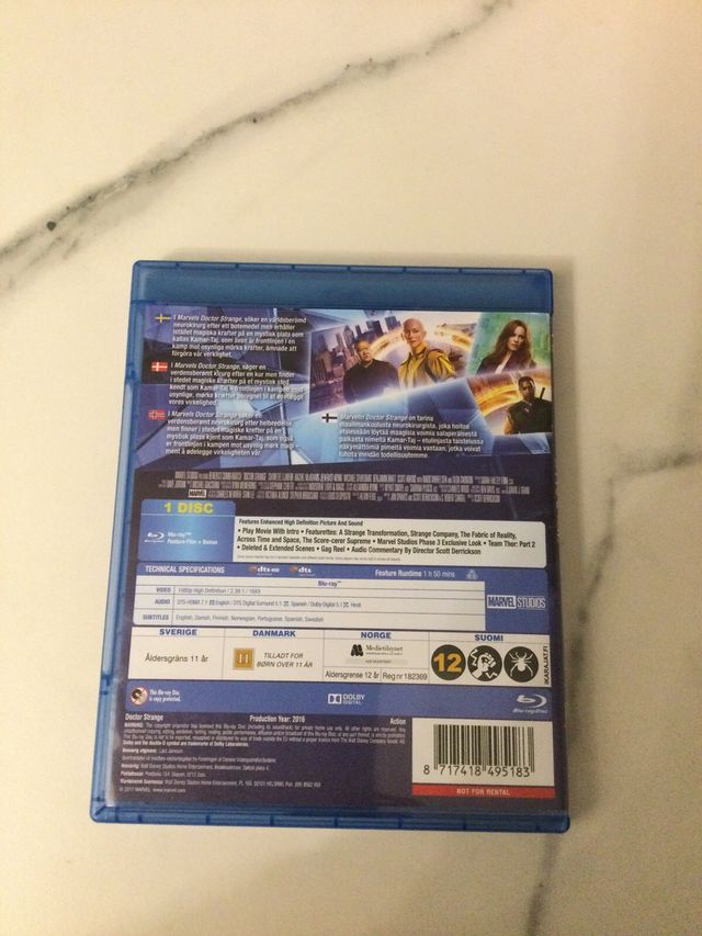 Película Blu ray Doctor Strange Marvel