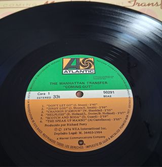 LP de The Manhattan Transfer: "Coming Out"-1976
