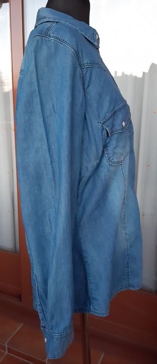 Camisa vaquera manga larga