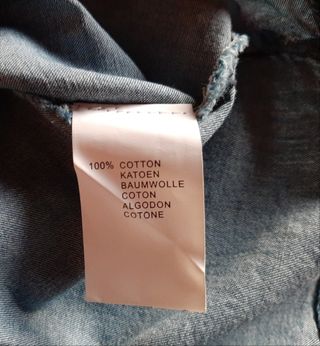 Camisa vaquera manga larga