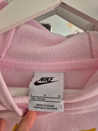 Sudadera Nike rosa de niña 