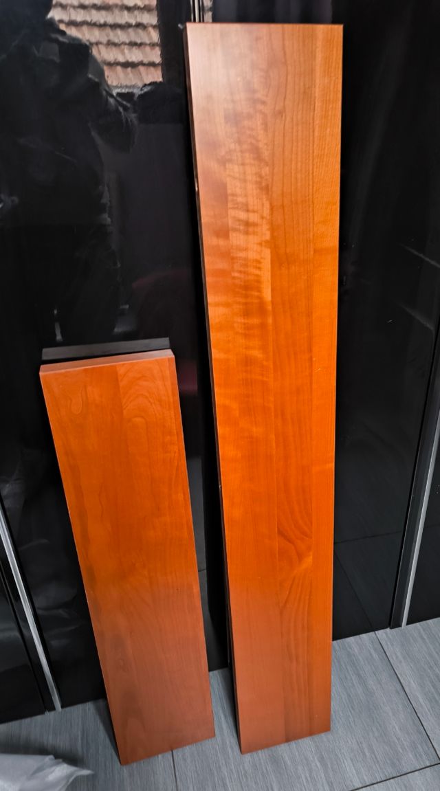 2 mensole galleggianti in ciliegio