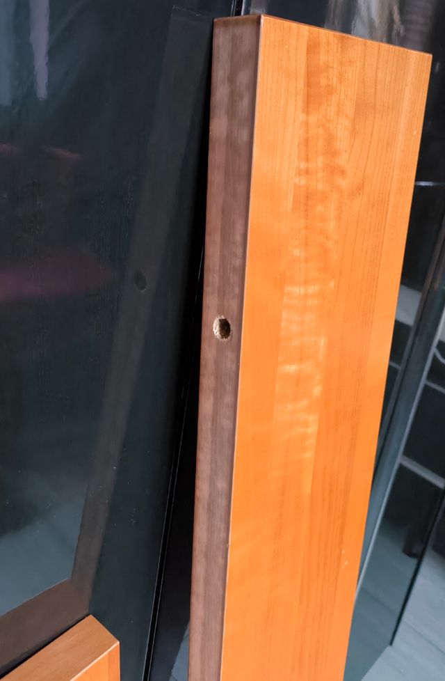 2 mensole galleggianti in ciliegio