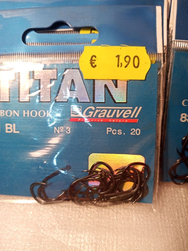 ANZUELOS 8x10€ GRAUVEL Mod.831  LIQUIDACIÓN TIENDA