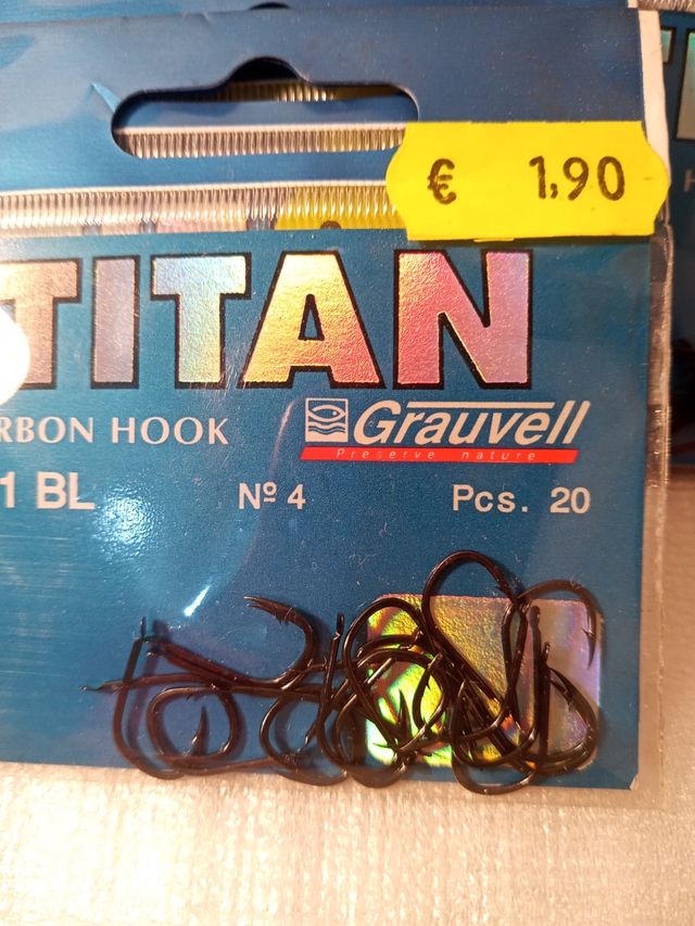 ANZUELOS 8x10€ GRAUVEL Mod.831  LIQUIDACIÓN TIENDA