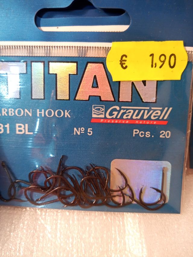 ANZUELOS 8x10€ GRAUVEL Mod.831  LIQUIDACIÓN TIENDA