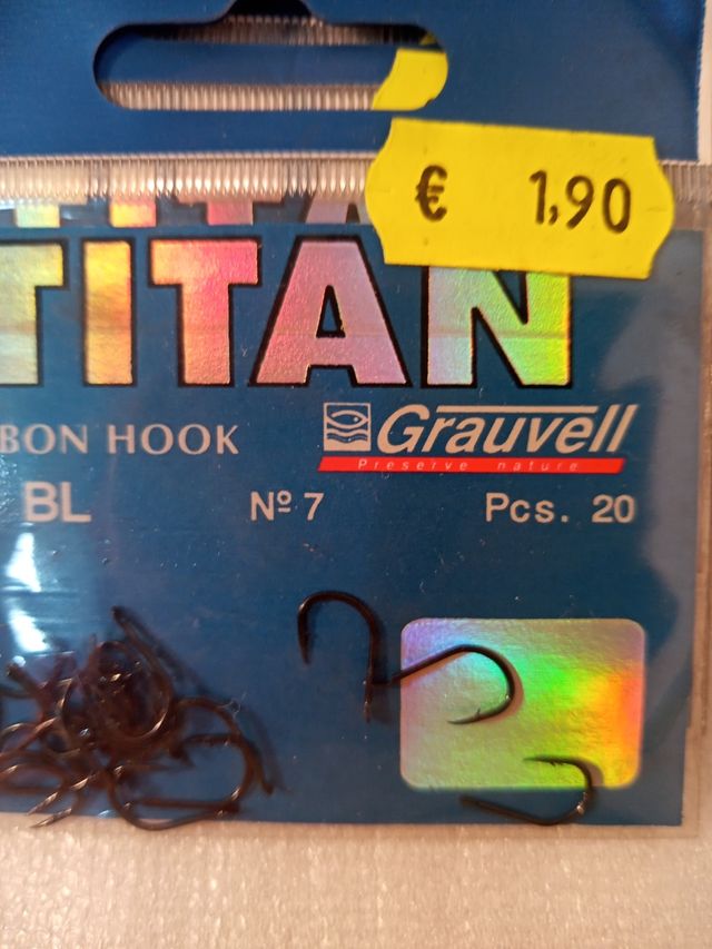 ANZUELOS 8x10€ GRAUVEL Mod.831  LIQUIDACIÓN TIENDA