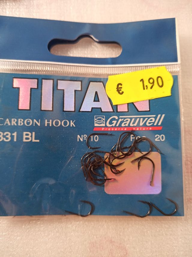 ANZUELOS 8x10€ GRAUVEL Mod.831  LIQUIDACIÓN TIENDA