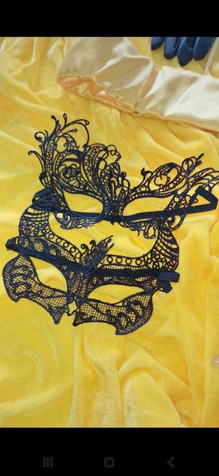 Disfraz capa mujer amarilla negra batman