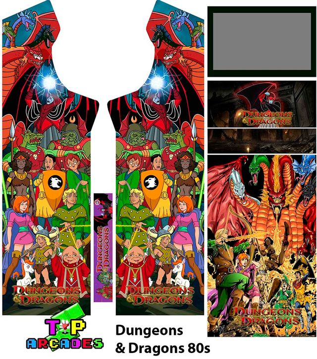 Vinilo Arcade Dragones y Mazmorras