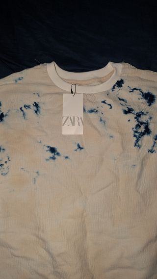 Conjunto tie dye sudadera y bermuda Zara