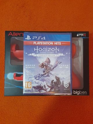 PRECINTADO.Juego PS4 Horizon Zero Down+Alien Gun