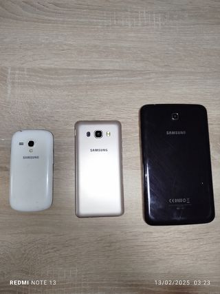 2 móviles Samsung y 1 tablet Samsung