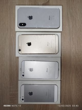 4 iPhone "Rotos" para piezas o coleccion