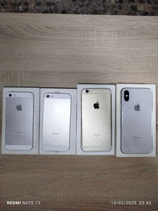 4 iPhone "Rotos" para piezas o coleccion