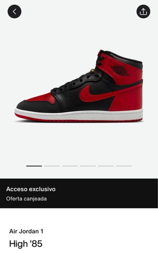 Jordan 1 high 85 OG Bred