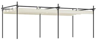 Pérgola 6x3 retráctil color crema NUEVA