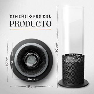 Chimenea Bioetanol Mesa de 39 x 19 x 19 cm con Bol