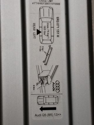 Barras de techo Audi Q5