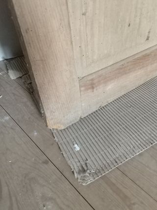 Puerta antigua acristalada