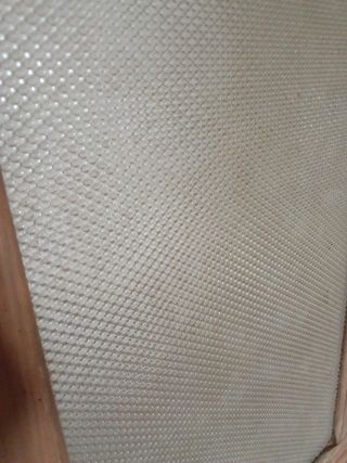 Puerta antigua acristalada