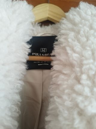 ABRIGO TEDDY BORREGUILLO XS OVERSIZE NUE