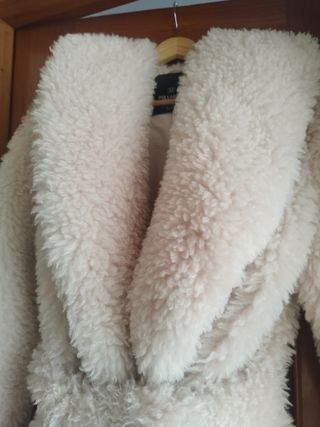 ABRIGO TEDDY BORREGUILLO XS OVERSIZE NUE