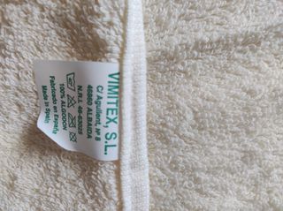 Juego de 3 toallas bordadas algodón marca Vimitex