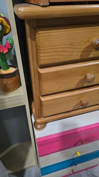 MESITA PINO 3 CAJONES