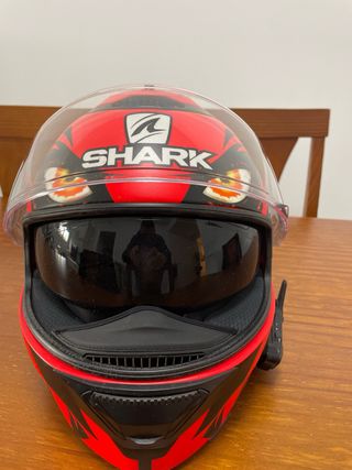 Casco moto e intercom