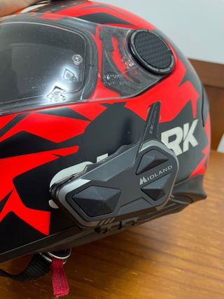 Casco moto e intercom