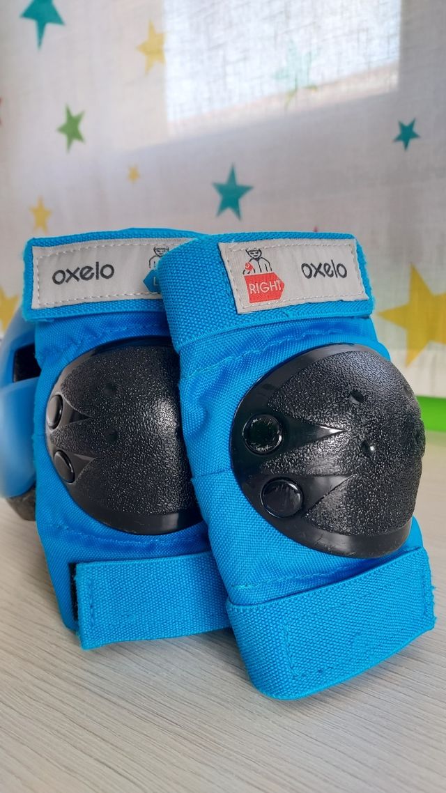 Casco y protectores patines niño