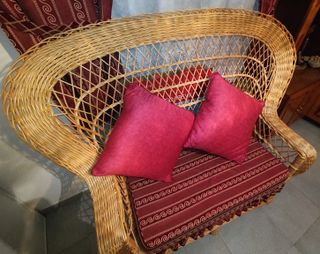 Conjunto sofá y dos sillones MIMBRE