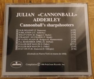 CD Cannonball Adderley  Cannonball's Sharpshooters