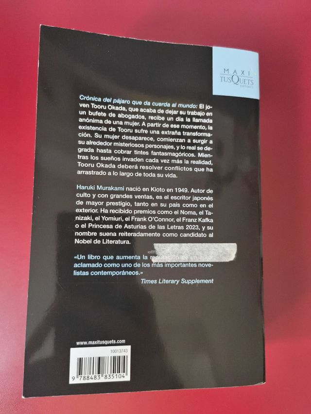 Crónica del pájaro que da cuerda al mundo (Spanish Edition)